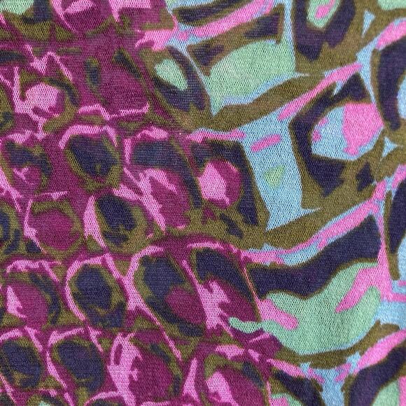 Karen Kane Women's Purple Modern Print V Neck Tunic Top Size 2X Art To Wear Boho - Picture 9 of 9